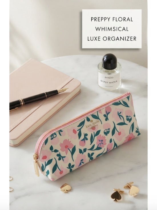 kate spade Accessories - NWT Kate Spade Falling Flowers Pencil Pouch & Cosmetic Case Set